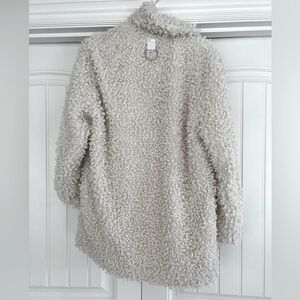 Cream Tibi faux sherling coat